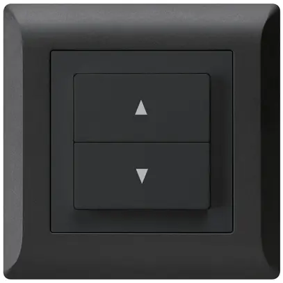Pulsante per tapparelle INC kallysto.line nero con 2 tasti di comando 