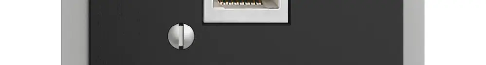 EB-Dose 1×RJ45/s 8P EDIZIOdue schwarz R&M swissline 