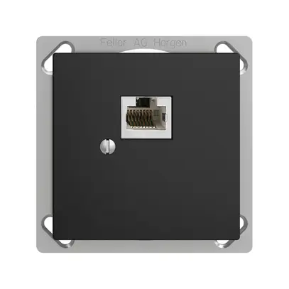 EB-Dose 1×RJ45/s 8P EDIZIOdue schwarz R&M swissline 