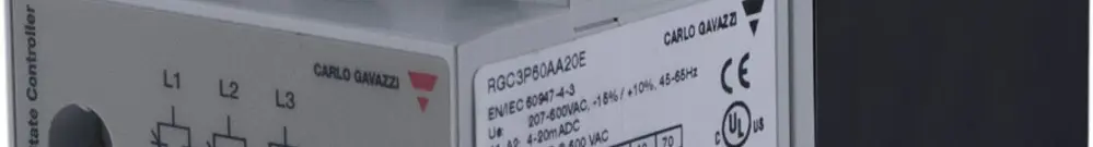 Carlo Gavazzi Thyristorsteller 4-20mA bis 8kW / 3x400VAC, "C1"-Ausgang 