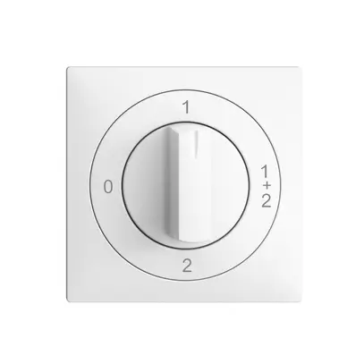 Interrupteur rotatif ENC EDIZIOdue 1/1P blanc, avec manette 