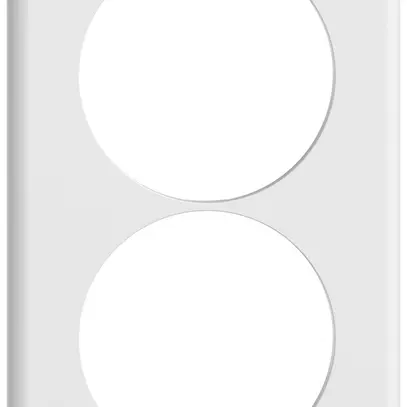 Piastra di copertura INC STANDARDdue SNAPFIX® 2×1/1×2 2×Ø58 90×150mm bi 