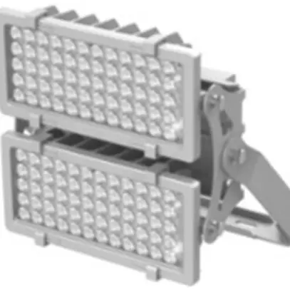 Proiettore LED DOTLUX HLFplus 400W, 5000K, dimmerabile, 100×38° 