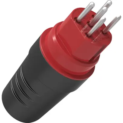 Spina mobile ELBRO T15 IP55 gomma nero 