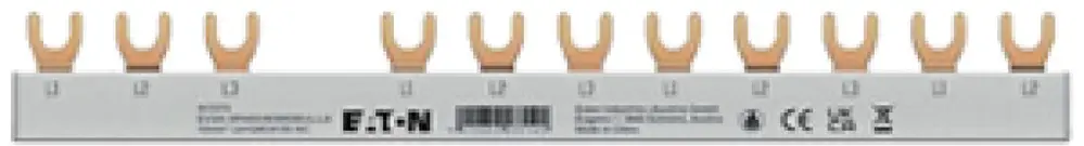 Pettine collettore Eaton EVGK-3PHAS/N/8MODUL/LS L1-L2-L3-X+L1-L2-L3 10mm² 4+8UM 