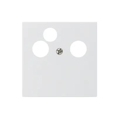 Plaque frontale kallysto pour R&M HWS blanc 3×coax données 