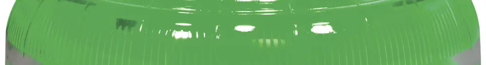 Sirène Hugentobler SIR-E LED S avec lumière, vert, sans base, IP65, Ø92×62mm 