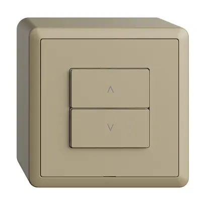 Stazione secondaria per interruttore tapparelle AP 1c/2t WLAN Edue Wiser sand 