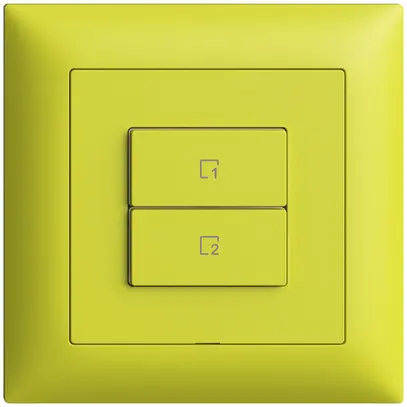 Pulsante scena INC 2 scene verticale/2T Edue Wiser lemon 