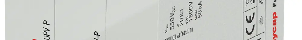 Parasurtension AMD ProTec T2-1100PV-3+0-R, type 2, 1100VDC 