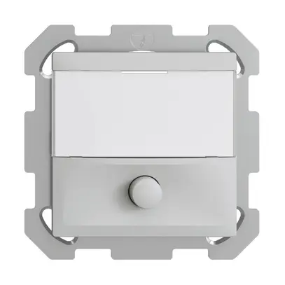 Poussoir ENC avec porte-étiquette EDIZIOdue gris clair 