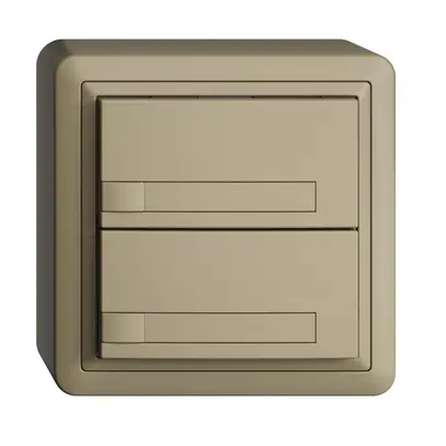 Pulsante KNX RGB AP EDUE, 250mW, s.LED, c.carta, 2×pulsante, com.1×tasto, sa 