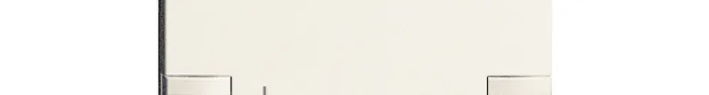 Touche 1/1, +/-, 1 LED ZEP blanc blanc 