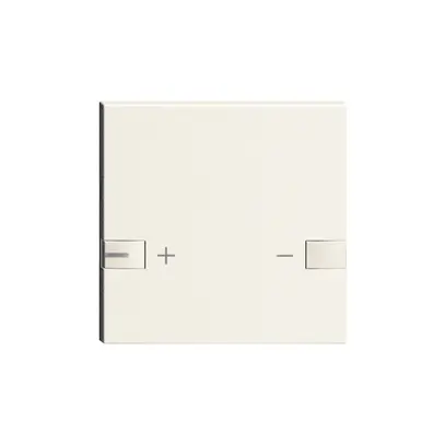 Pulsante 1/1, +/-, 1 LED ZEP bianco 