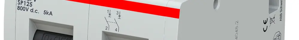 Disgiuntore ABB S802PV-SP125 2P 800VDC 125A 5kA 3UM 