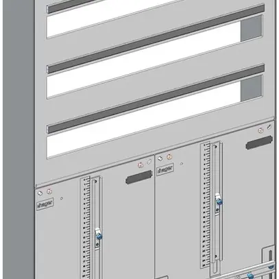 Quadro AP Hager ABT 506×1219mm 3 file grigio chiaro 
