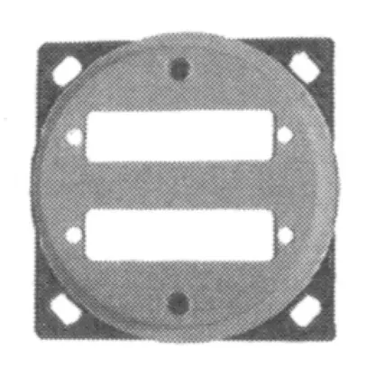 Kit de montage INC pour 2 D-Sub 15P basico IK blanc 