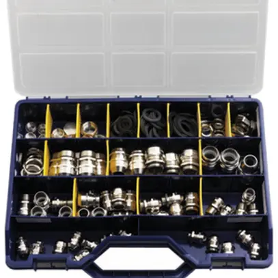 Coffret d'assortiment AGRO pour presse-étoupe laiton 