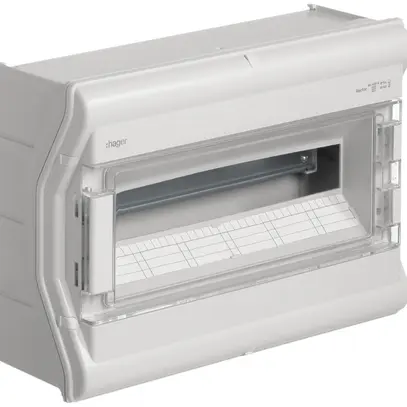 Distributeur AP Hager vector 1-rangée 18UM IP65 418×302×151mm sans entrée 