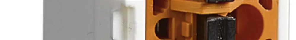 Fixation fil de commande Hager pour borne à fiches pour 7 fils de commande 