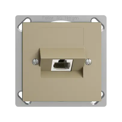 Prise INC 1×RJ45/u 8P ITplus EDIZIOdue sand 