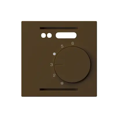 Kit frontal ENC kallysto brun pour thermostat d'ambiance plancher chauffant 