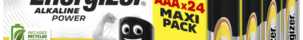 Batteria Energizer alcalina al manganese 1.5V LR03 24 pezzi 
