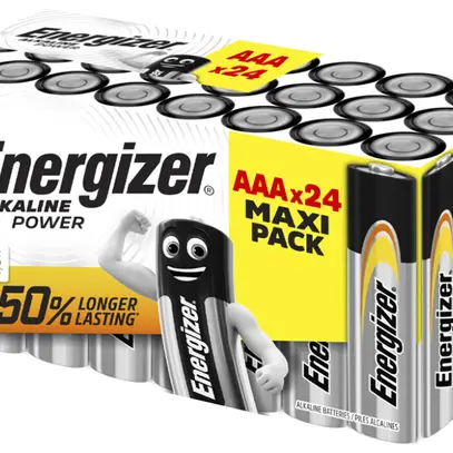Batteria Energizer alcalina al manganese 1.5V LR03 24 pezzi 