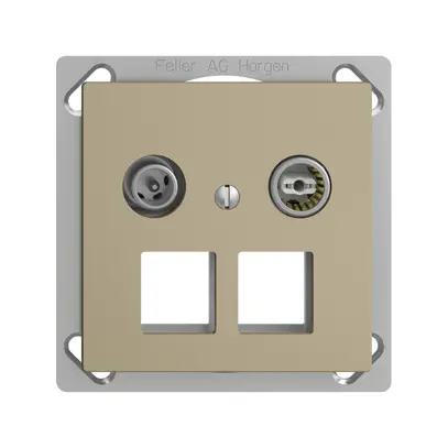Presa multimedia 4dB INS Edue FM.TE, presa di derivazione, p.2×RJ45 Keystone, sa 