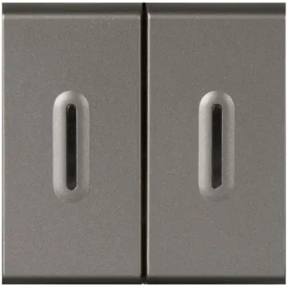 Interrupteur basc.lum.INC MOS magnésium 1/3+3/1L avec LED contrôle 