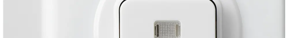 Interrupteur AP basico lumineux 3/1L blanc 