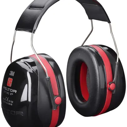 Capsule di protezione udito 3M Peltor Optime III H540A 35dB nero/rosso 
