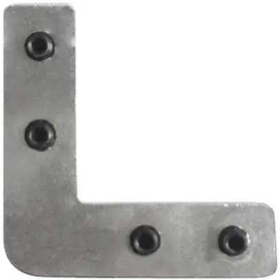 Raccord en L DOTLUX V11 aluminium 31×31×2mm jeu de 4 