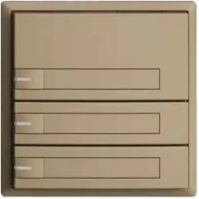 Poussoir KNX RGB EDUE, 250mW, a.LED RGB, a.papier, 3×poussoir, 1×touche, sa 