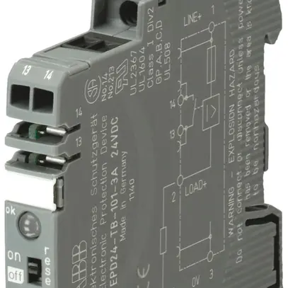 Disjoncteur appareil AMD ABB EPD24-TB-101 24V électronique 3A NO 20000µF 