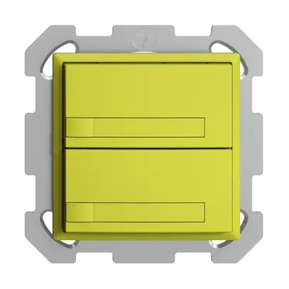 Pulsante KNX RGB INC EDUE, 250mW, s.LED, c.carta, 2×pulsante, com.1×tasto, lem 