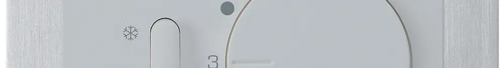 Termostato INC Hager kallysto B, con interr.di riscald./raffred., grigio chiaro 
