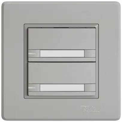 Pulsante KNX RGB INC EDIZIO.liv SNAPFIX® sensore temp.RGB-LED targ.2× com.2T grc 