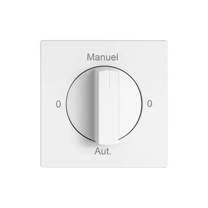 Montageset EDIZIO.liv SNAPFIX® f.Drehschalter m.Griff 0-Man-0-Auto (F) ws 