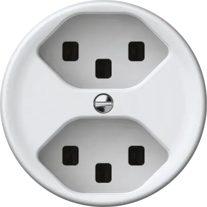 Presa origin 2×tipo 23 16A 230V 60×60mm bianco 