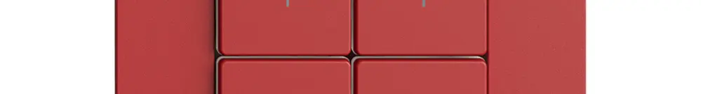 Kit copertura per dimmer 2c/4t Edue Wiser berry 