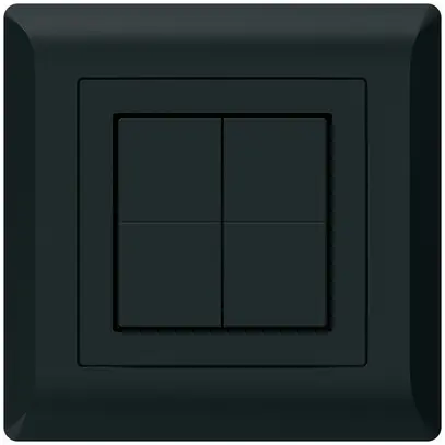 Pulsante senza fili Friends of Hue KLI, 4×, 92×92mm, adesivo, nero 