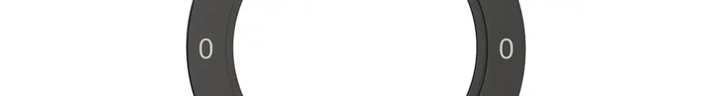 Disque indicateur NEVO, p.interrupteur rotatif, 0-Hiver-0-Été, noir 