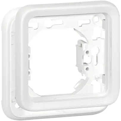 Plaque de montage ENC PLEXO 1×1 blanc 