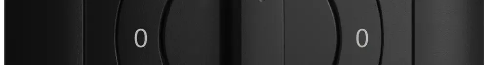Frontset 0-Tag-0-Nacht EDIZIOdue schwarz 88×88mm für Drehschalter 