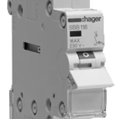 REG-Ausschalter Hager SBB 32A 230V 1 Schliesser 0 Öffner 1 Wechsler 