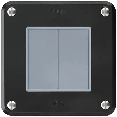 Interrupteur ENC robusto IP55 schema 3+3 noir pour combinaison 