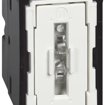 Tasto a pulsante Legrand Living Now 10A 250V 22.5×45mm morsetti a spina bianco 