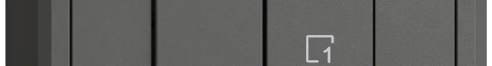 Interruttore a puls.AP EDIZIO.liv Wiser SNAPFIX® 1 canale 1 scena 2 tasti grs 
