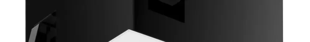 Einbaugehäuse LUDOSPOT 111 SQUARE CARDAN MONO, EB 180×180mm, weiss/schwarz 